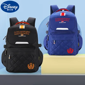 Классический рюкзак Disney с Микки Маусом, школьный рюкзак для учащихся 3-6 классов начальной школы, снижающий нагрузку на позвоночник, защитная сумка для мальчиков