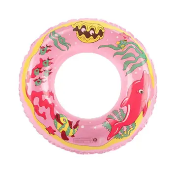 Кольцо для плавания для малышей Практичная надувная гладкая поверхность Детский красочный круг для плавания Пляжный инвентарь
