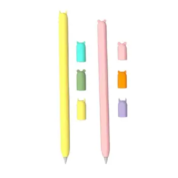 Комплект из четырех предметов, силиконовый защитный чехол из ТПУ, крышка-держатель, чехол для Apple Pencil 2, аксессуары, чехол от царапин для Pencil 2.