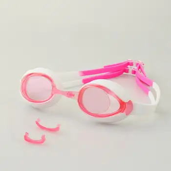 Комплект очков для плавания, 1 комплект, практичный и удобный в носке, многоцветные очки для плавания с зажимом для носа, летние аксессуары
