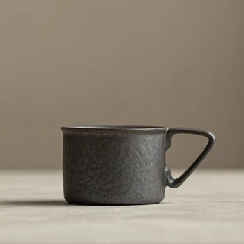 Кофейная чашка винтажная керамическая кружка с ржавой глазурью