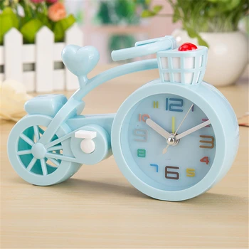 Креативные часы для детей, часы в форме велосипеда, Цифровой будильник для спальни, украшение дома, Настольные часы, Детские игрушки в подарок