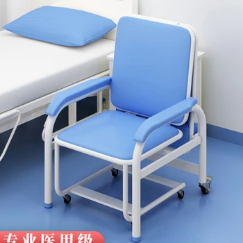 Кровать двойного назначения, Многофункциональное медицинское Портативное складное кресло для одного человека, Кровать, Больничный бытовой стул для обеденного перерыва