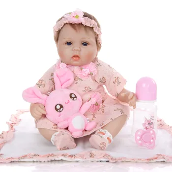 Кукла-Реборн 43 см, мягкая силиконовая ткань, реалистичная модная кукла, игрушка для новорожденных, Bebe Bonecas, Подарки на день рождения для детей
