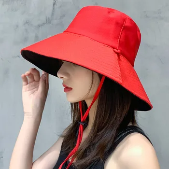 Летняя женская солнцезащитная шляпа с широкими полями, модная хлопковая кепка-обманка, кепка для женщин, женская красочная повседневная пляжная кепка, солнцезащитные шляпы