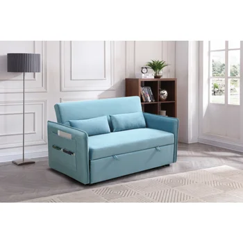 МЕГА раскладной диван-кровать \ Современное регулируемое раскладное кресло-кровать с 2 боковыми карманами\  2 подушки для домашнего офиса
