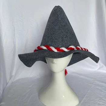 Модная шляпа для Косплея на Хэллоуин, Однотонные кепки Унисекс, Кепки Ведьмы, Разнообразные подарки для друзей, Цилиндры