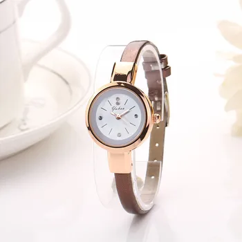 Модные женские часы Elegant Lady С круглым кварцевым аналоговым браслетом, наручные часы, винтажные часы, часы-браслет Luxe Reloj Digital
