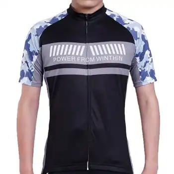 Мужская впитывающая пот велосипедная майка с коротким рукавом, спортивная одежда для велоспорта на открытом воздухе, синяя велосипедная экипировка, велосипедная одежда новая