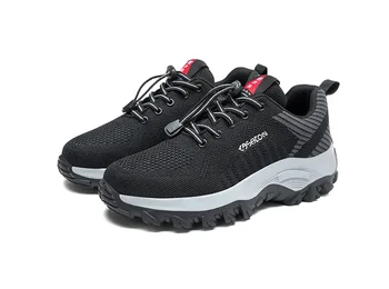 Мужские кроссовки для бега, дышащая и удобная спортивная обувь из сетчатого материала, уличная нескользящая модная обувь для ходьбы