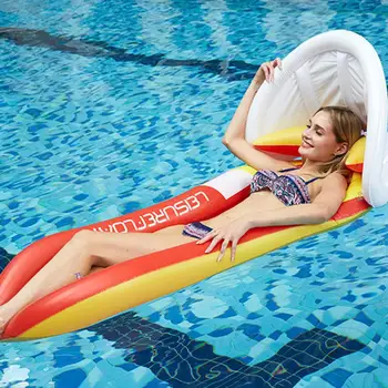 Надувное плавающее кресло для отдыха у бассейна, Пляжный надувной матрас для плавания, водные виды спорта, Плавающая спальная кровать, стул