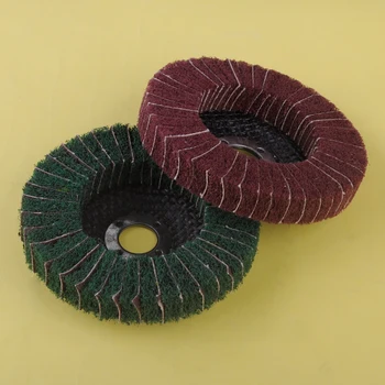 Нейлоновая Абразивная полировка, волокнистый диск с клапаном Диаметром 100 мм, Зернистость 120 или 240