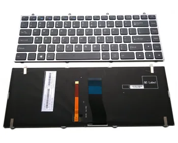 Новая клавиатура для ноутбука Lenovo Sager NP7330 NP7338 W230SS W230ST Серии 6-80-W2300-012-1 MP-13C23USJ430 Черного цвета с подсветкой