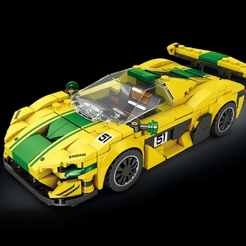 Новая модель гоночного автомобиля Champions MOC Bricks P1 GTR, наборы строительных блоков, игрушки Voiture Racer для детей, Рождественский подарок