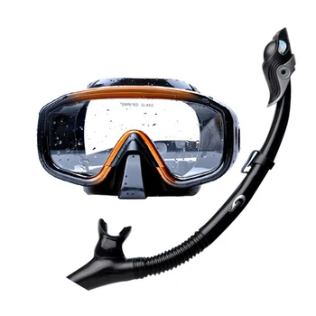 Новая профессиональная силиконовая маска для подводного плавания и трубки, Противотуманные очки, Очки для дайвинга, Набор легких дыхательных трубок для плавания