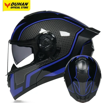 Новые мото-шлемы LVS, мотоциклетный шлем для мотокросса, мужской мотоциклетный шлем с откидным верхом, мужской модульный двойной солнцезащитный козырек