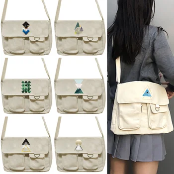 Новые японские сумки через плечо в стиле харадзюку для женщин, сумка-мессенджер для старшеклассниц, лоскутные сумки, форма школьной сумки для книг через плечо