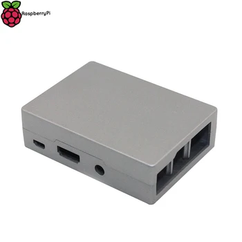 Новый алюминиевый корпус Raspberry Pi 3 Серебристый корпус Металлический корпус Совместим с RPI 3 Raspberry Pi 2 Модель B B + с бесплатной доставкой