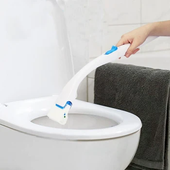 Одноразовая Чистящая щетка для унитаза Сменная Насадка для концентрированного моющего средства Для дома Туалетные принадлежности для ванной комнаты отеля