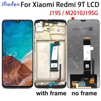 Оригинал Для Redmi 9T ЖК-дисплей + Сенсорная панель Дигитайзера в Сборе с Рамкой Для Redmi 9T J19S M2010J19SG LCD