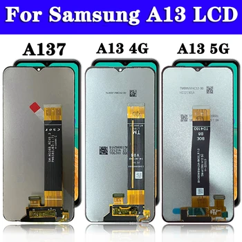 Оригинал Для Samsung Galaxy A13 ЖК-дисплей Экран дисплея Сенсорная Панель Планшета Запчасти Для авто Samsung A135F A136U A137F ЖК-дисплей