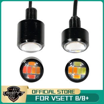 Оригинальная Передняя и Задняя Светодиодная Лампа VSETT для VSETT 8 8 + Электрический Скутер Палубный Фонарь Педаль Указателя Поворота Прожектор Cree