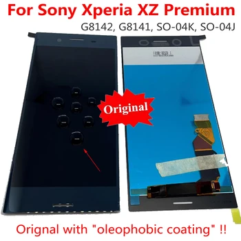 Оригинальный ЖК-Дисплей С Сенсорным Экраном Digitizer В Сборе Для Sony Xperia XZ Premium G8141 Замена Сенсорного Стекла Панели Pantalla