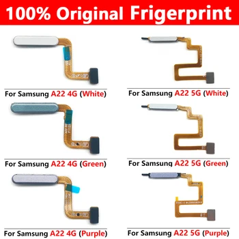 Оригинальный Новый Датчик Считывания отпечатков пальцев Кнопка Home Гибкий Кабель Для Samsung A22 4G Гибкий Кабель Датчика Frigerprint Для A22 5G