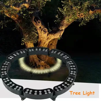 Освещение дерева, наружное проектное освещение, светодиодный модуль освещения дерева, соединяющий римскую колонну, 12 Вт, наружный водонепроницаемый ландшафт IP65
