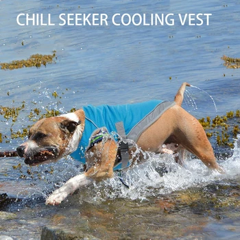 Охлаждающий жилет для собак, Футболки с Мгновенным Охлаждением, Летняя Солнцезащитная куртка, Легкая для прогулок, Бега, Активного отдыха