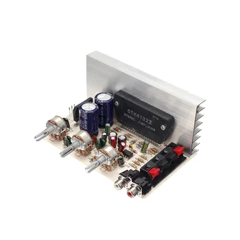 Плата усилителя DX-0408 STK 50Wx2 Двухканальная плата усилителя переменного тока с двойным усилителем 15 В-18 В DIY