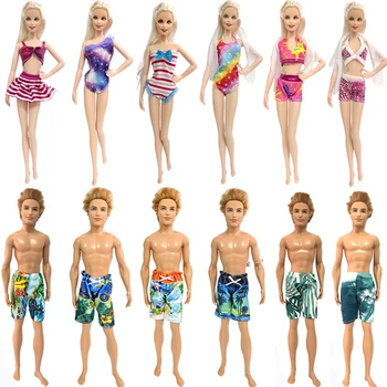 Пляжный купальник в стиле NK Mix Для куклы Барби, Летние шорты, купальники, Летние брюки для куклы Кен, Аксессуары для куклы Toy JJ