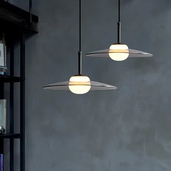Подвесной светильник Nordic UFO, Креативный Декор потолка из светодиодного стекла Для кухни Ресторана, Простое современное освещение, Прикроватная Тумбочка для спальни, Подвесной светильник