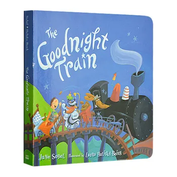 Поезд спокойной ночи, детские книжки для детей 1, 2, 3 лет, английская книжка с картинками 9780547718989