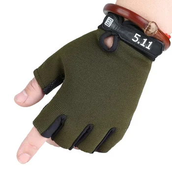 Противоскользящие перчатки без пальцев Мужские Полупальцевые Перчатки для рыбалки, охоты, велоспорта, уличного тактического спортивного инвентаря, перчаток для кемпинга