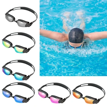 Профессиональные плавательные очки для взрослых с защитой от запотевания и ультрафиолета, очки для плавания для мужчин, женщин, молодежи, без протекания, Полная защита от ультрафиолета