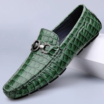 Роскошные дизайнерские Лоферы из натуральной воловьей кожи, мужские фирменные банкетные туфли, деловые свадебные туфли из натуральной кожи для мужчин, повседневная обувь для вождения