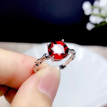 Роскошные студенческие кольца с красным кубическим цирконием серебряного цвета для женщин, новые модные украшения для пальцев, Свадебное сексуальное кольцо для девочек