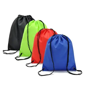 Рюкзак на шнурке, большая вместительная легкая сумка на шнурке, многоразовая школьная сумка, Водонепроницаемый рюкзак на шнурке, сумка для хранения