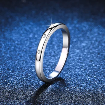 Сверкающее обручальное кольцо из стерлингового серебра 925 пробы, круглое, с муассанитом превосходной огранки, кольца для женщин, обручальные кольца, изысканные ювелирные изделия