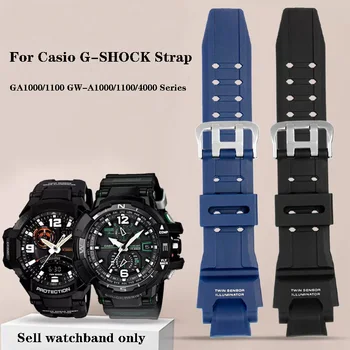 Силиконовые аксессуары для часов Ремешок для часов Casio G-SHOCK GA1000/1100 GW-A1000/1100/4000 Резиновый ремешок для часов Мужской браслет