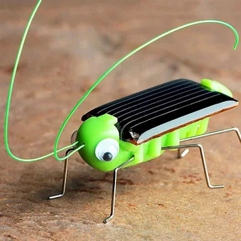 Солнечный Кузнечик Насекомое Робот-жук на солнечной энергии Движущаяся Игрушка Без батареек Забавные Развивающие Игрушки Для детей Подарок