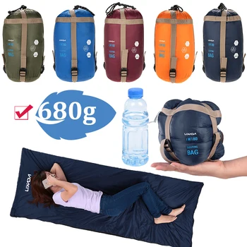Спальный мешок для кемпинга на открытом воздухе, спальный мешок для кемпинга, ленивая сумка для путешествий, многофункциональный ультралегкий 680 г