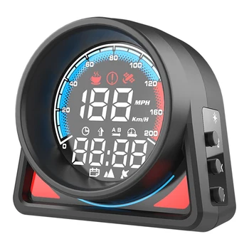 Спидометр, одометр, универсальный дисплей GPS HUD, 2,4-дюймовый экран с питанием от USB 5-24 В для автоматического безопасного вождения
