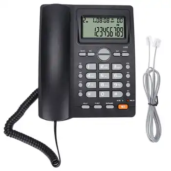 Стационарный стационарный телефон с проводным управлением, шумоподавление, домашний стационарный телефон с функцией отключения повторного набора номера вызывающего абонента для домашнего использования в отеле и офисе