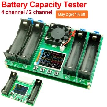 Тестер емкости литиевой батареи 18650, Автоматический Тестер внутреннего сопротивления, Модуль детектора заряда батареи, Двойной интерфейс Type-C.