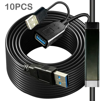 Удлинительный кабель USB 3.0 30 футов-100 футов 10 шт. Совместим с Samsung Galaxy S5, Note 3, Note Pro 12.2, WD Western Digit
