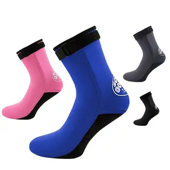 Удобные регулируемые носки для дайвинга 1 Пара 3 мм противоскользящих неопреновых носков унисекс для дайвинга, серфинга, подводного плавания, носки для плавания с маской и трубкой