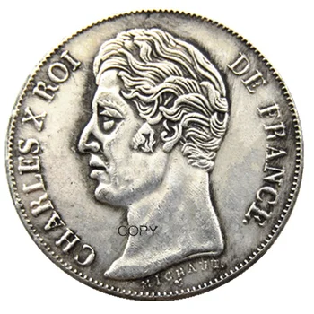 Франция 1 франк 1830 года выпуска, монеты-копии с серебряным покрытием