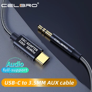 ЦАП HiFi USB C до 3,5 мм Аудио Наушников Aux Адаптер Type C до 3,5 мм Разъема Аудиокабель в Автомобиль для Динамика Xiaomi mi 10 Oneplus 8t